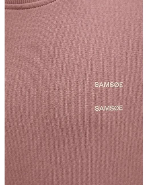 Sweat À Logo Imprimé Samsøe & Samsøe pour homme en coloris Red