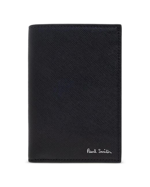 Paul Smith Black Bi-Fold Leather Wallet for men