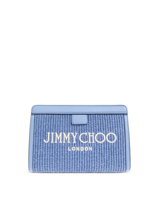 Jimmy Choo Blue Avenue London Clutch Bag