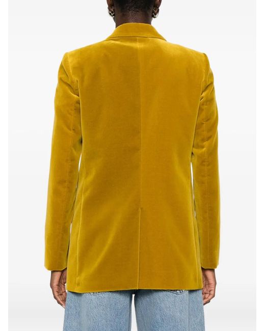 Blazé Milano Yellow Velvet Blazer