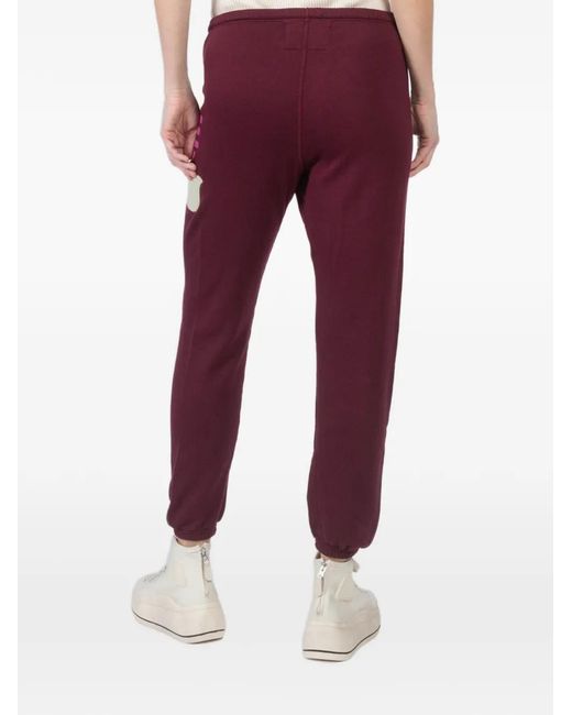Freecity Red Logo Drawstring Track Pants