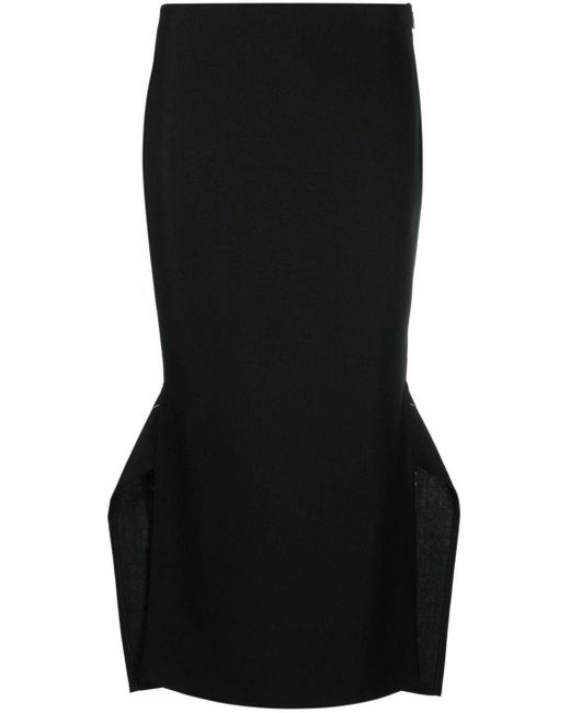 Falda de tubo con cola de pez The Row de color Black
