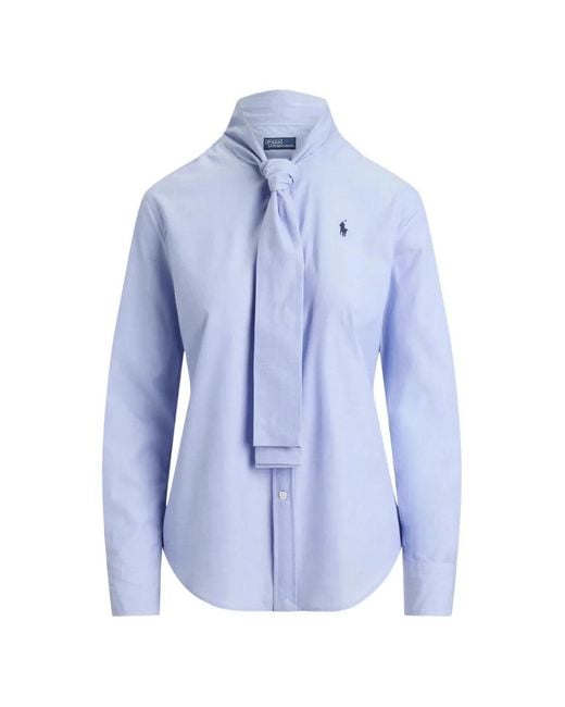 Polo Ralph Lauren Blue Logo-Embroidered Shirt