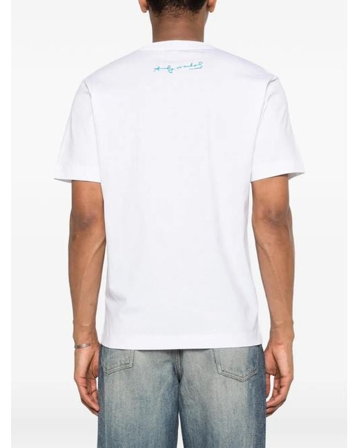 Etudes Studio Blue Banana-Print T-Shirt