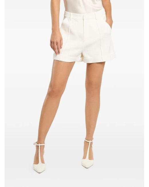 Cinq À Sept White Mindy Tailored Shorts