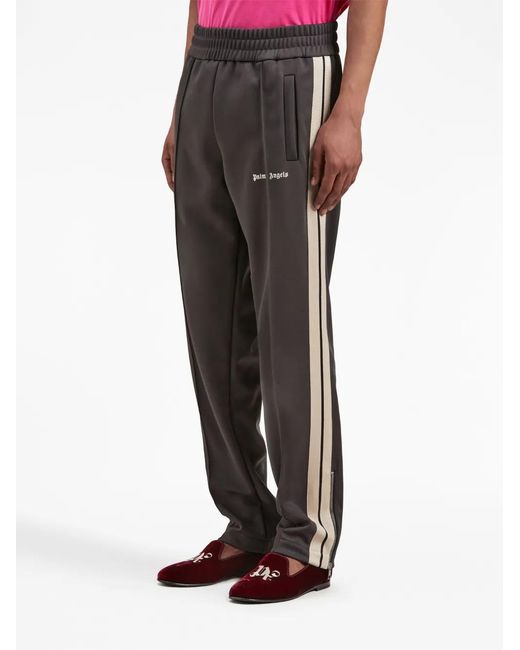 Palm Angels Gray Classic Track Pants for men