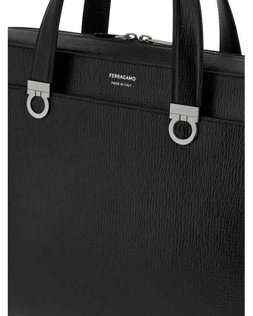 Ferragamo Gancini Aktetas in het Black voor heren