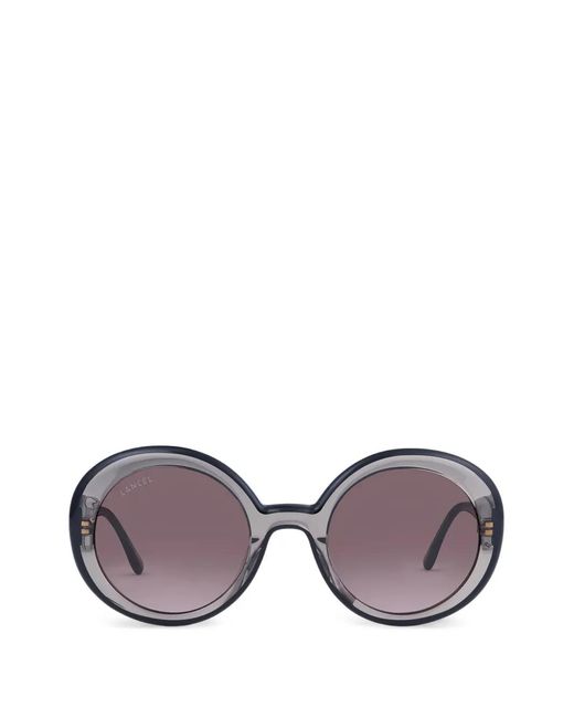 Lancel Purple Round-Frame Sunglasses