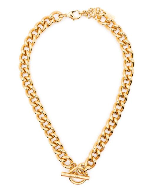 Moschino Metallic Curb-chain Necklace