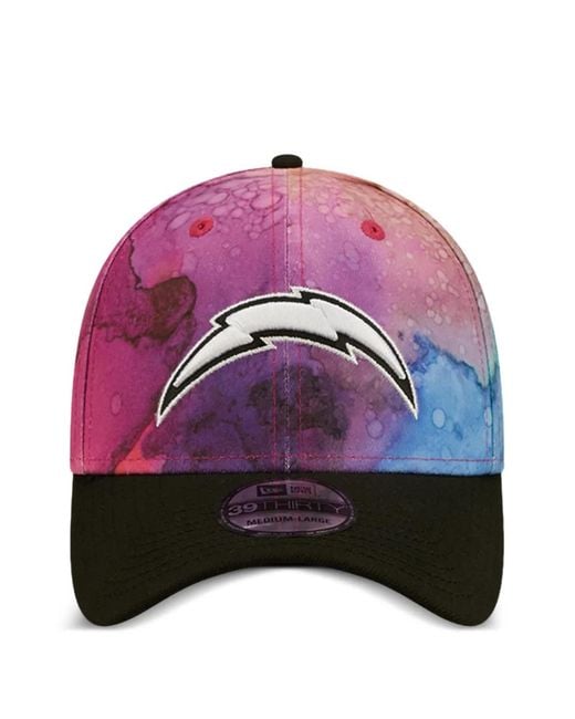 KTZ Pink 39Thirty Watercolor-Print Baseball Cap for men