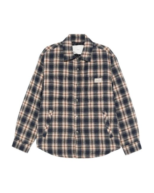 メンズ DUNST チェック シャツ Gray
