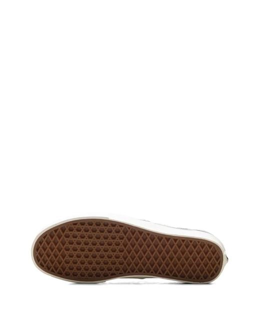 Vans White Authentic Woven Checkers Sneakers for men