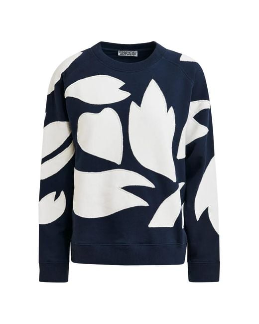 Essentiel Antwerp Blue "Jalways" Embroidered Sweatshirt