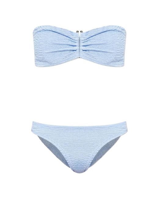 Paramidonna Blue Frida Smocked Bikini