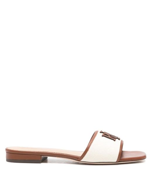 Ralph Lauren Multicolor "Everley Sld2" Slide Sandals