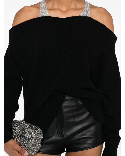 GIUSEPPE DI MORABITO オフショルダー プルオーバー Black