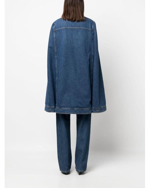 Manteau en jean à simple boutonnage DARKPARK en coloris Blue