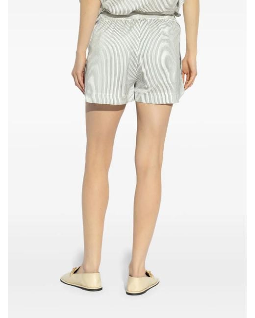 Stella McCartney White Silk Shorts