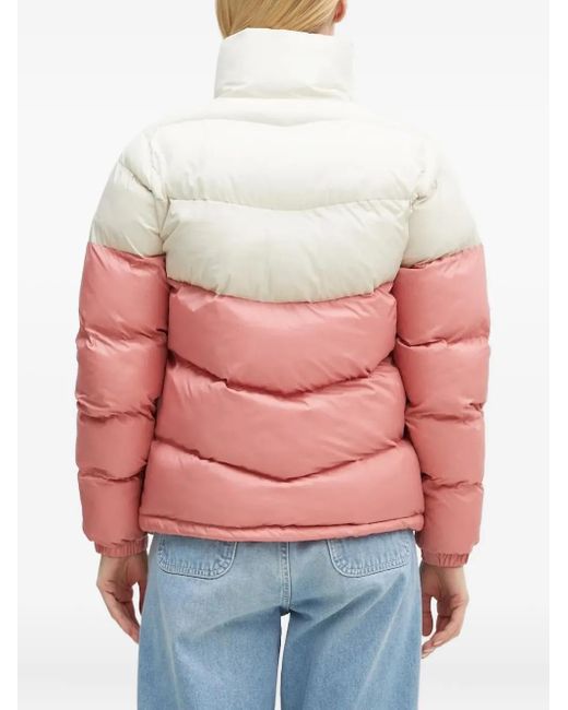 Columbia Red Puffect Ii Colour-Block Puffer Jacket