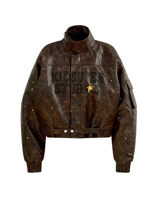 Kidsuper Brown Graphic-Print Jacket for men
