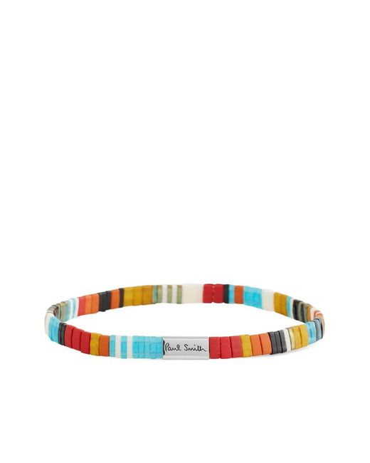 Paul Smith White Beaded Bracelet for men