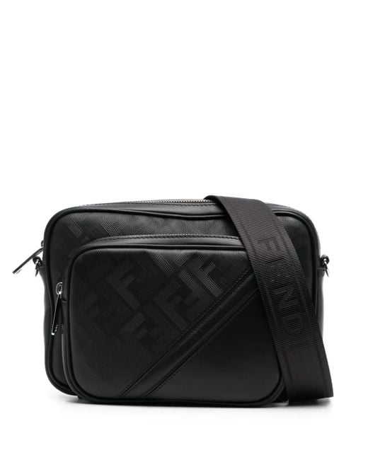 Fendi Shadow Diagonal Kuriertasche in Black für Herren