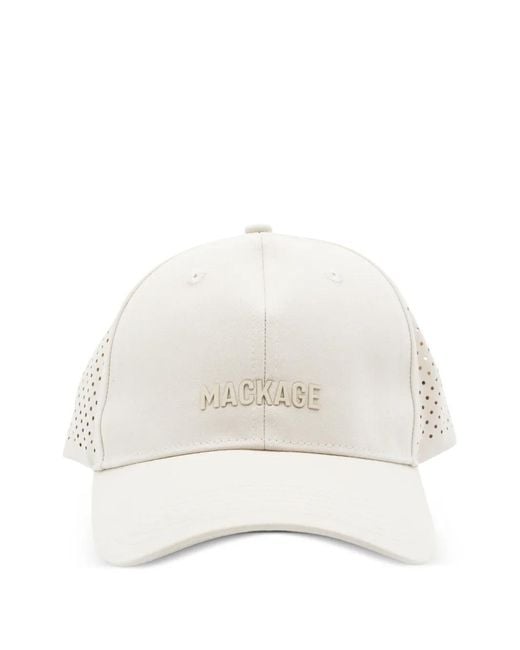 Cappello Da Baseball Traforato di Mackage in White da Uomo