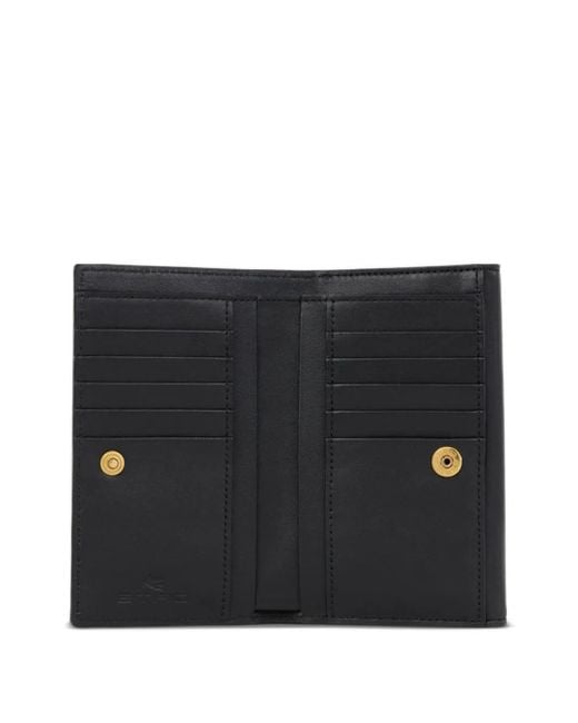 Etro Black Pony Leather Wallet
