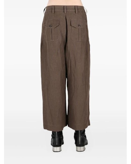 メンズ Ziggy Chen Pinstripe Trousers Gray