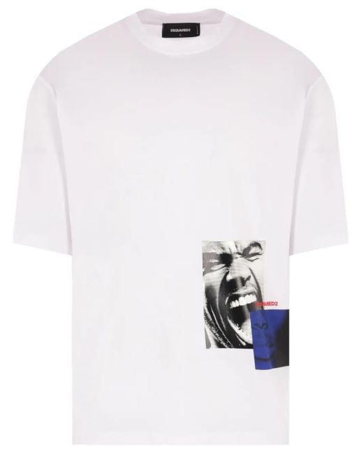 DSquared² T-Shirt mit Print in White für Herren