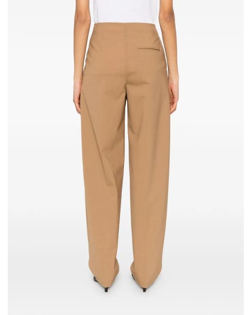 Covert White Pleated Trousers