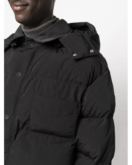 Chaqueta La Doudoune Chemise Jacquemus de hombre de color Black