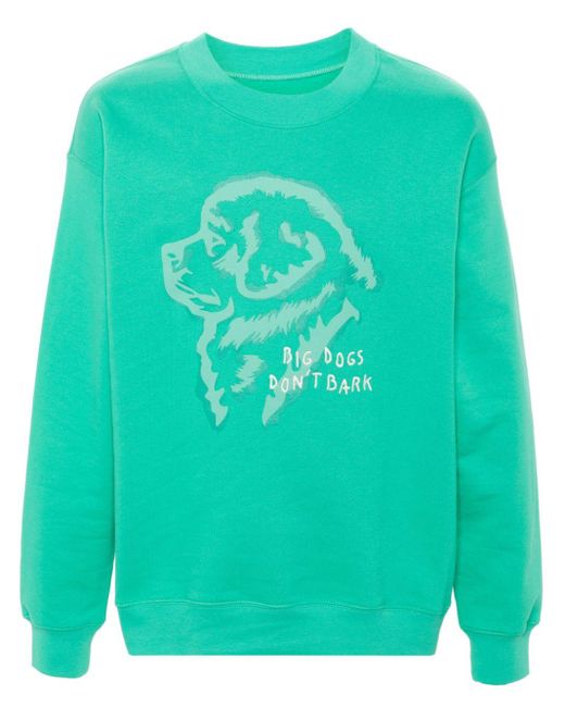 Fay Green X Pietro Terzini Dog-print Sweatshirt