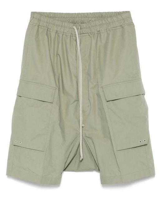 Rick Owens Green Pods Cargo Shorts for men