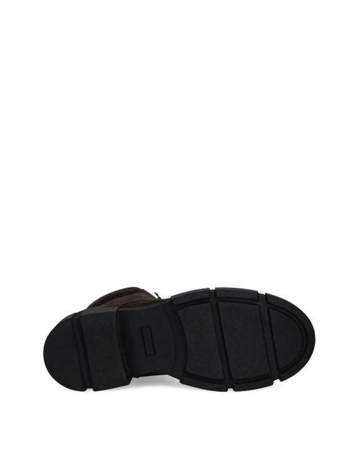 Guess Black Lace-Up Zipped Boots for men