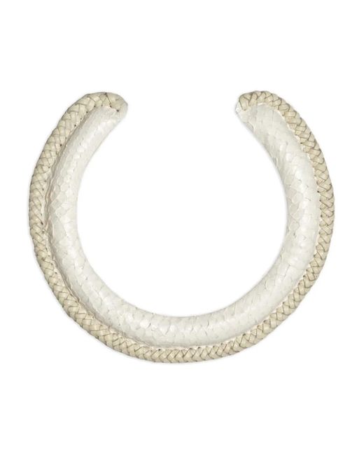 Johanna Ortiz Natural Representative Rituals Woven Leather Necklace