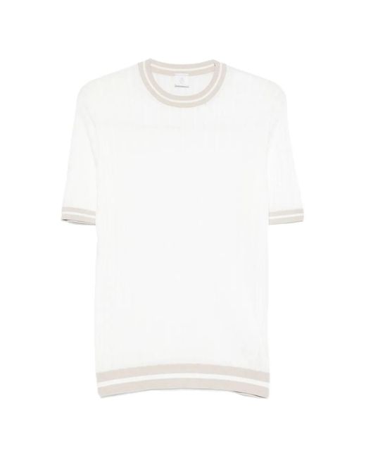 Eleventy White Round-Neck T-Shirt for men