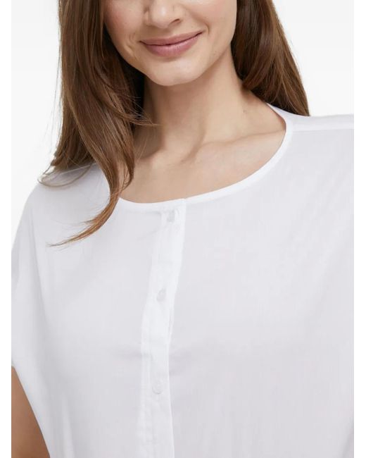 DKNY Blue Buttoned Blouse
