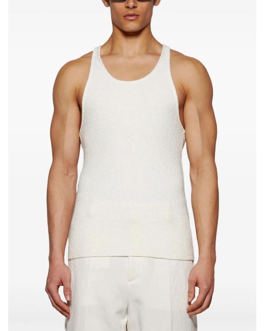 Casablanca White Basic Tank Top for men