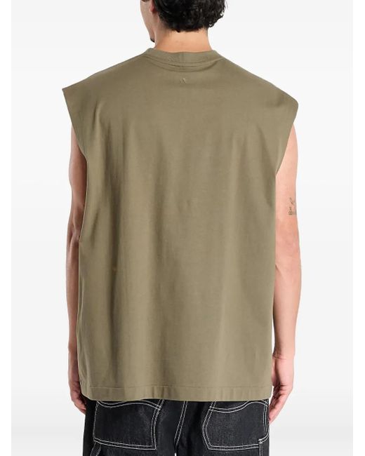 Adidas Basketball Mouwloos T-Shirt in het Green voor heren