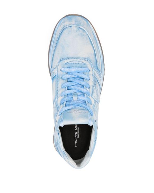 Philippe Model Blue Tropez 2.1 Logo-patch Sneakers for men