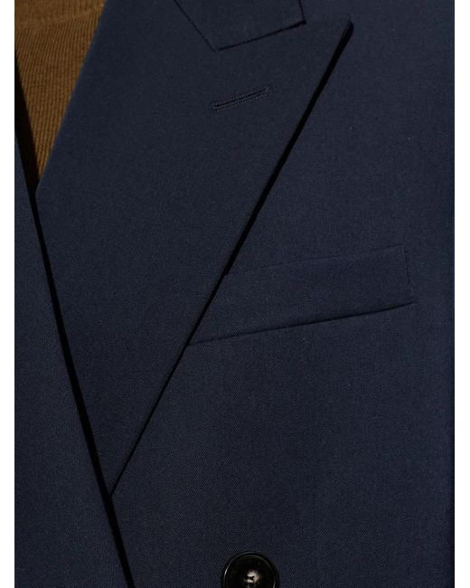 Stella McCartney Blue Buttoned Double-Breasted Jacket