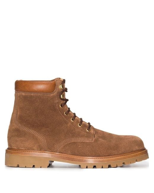Brunello Cucinelli Polacco Suede Lace-up Boots in Brown for Men | Lyst ...