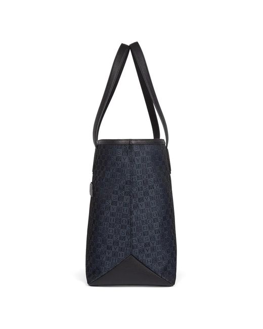 Borsa Tote Stamp di Smythson in Blue