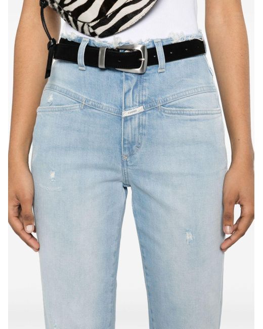 Closed Blue Halbhohe Cropped-Jeans