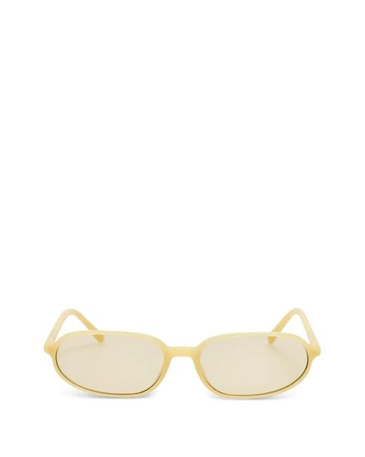 Jacquemus Natural Oval-Frame Sunglasses