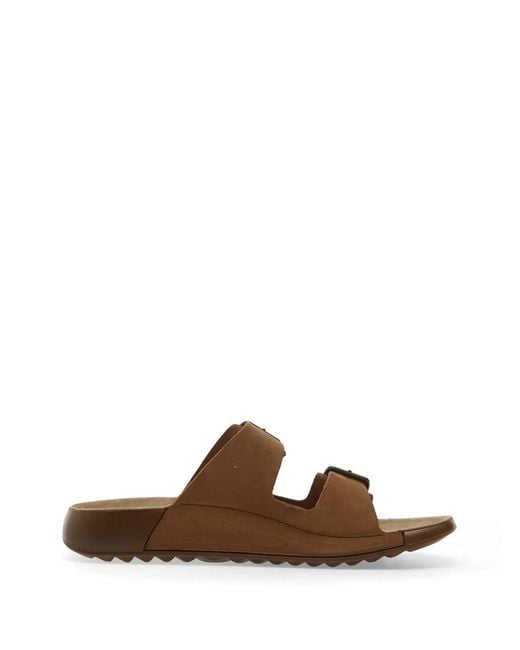 Ecco Brown Cozmo Double-Strap Sandals