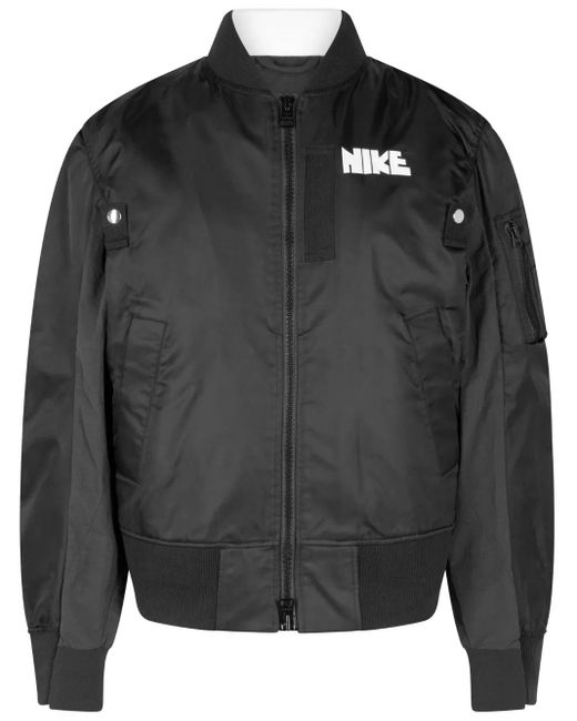 Nike Black X Sacai Layered Bomber Jacket