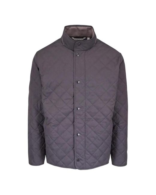 Peter Millar Purple Quilted High-Neck Jacket for men