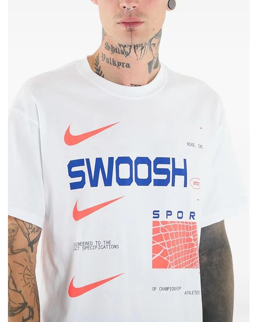 Nike White Nsw M90 Oc Lg Gfx Segb T-Shirt for men